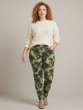 ​Love & Legend Penningtons Camo High Rise Skinny Jeans Plus Size Stretch Size 22